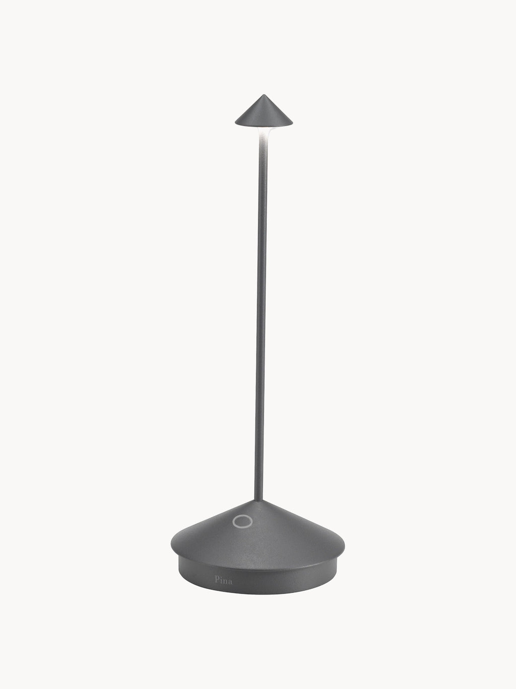 Petite lampe à poser LED mobile Hallvard, intensité ajustable - Brun foncé, mat