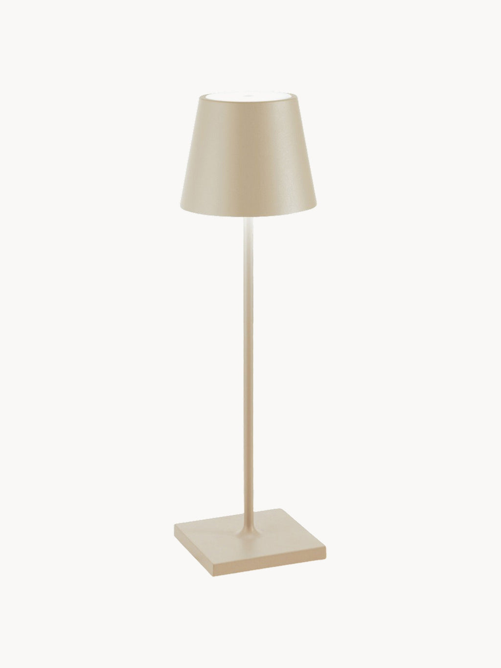 Lampe à poser LED mobile Athos, intensité ajustable - Beige clair, mat