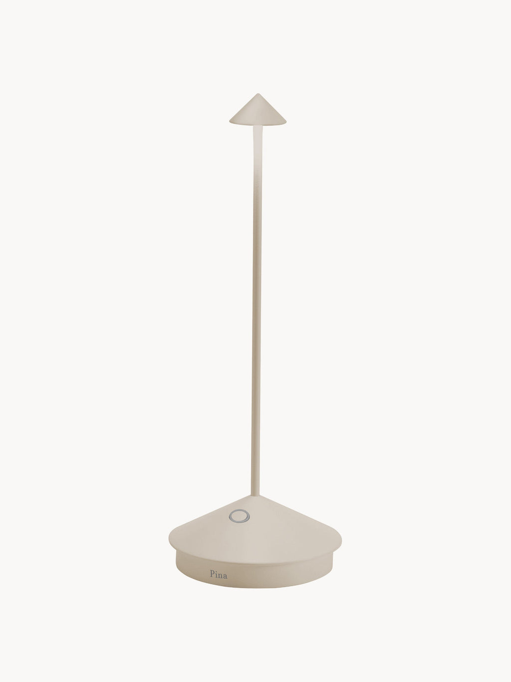 Petite lampe à poser LED portable Hallvard, intensité lumineuse variable - Blanc cassé, mat
