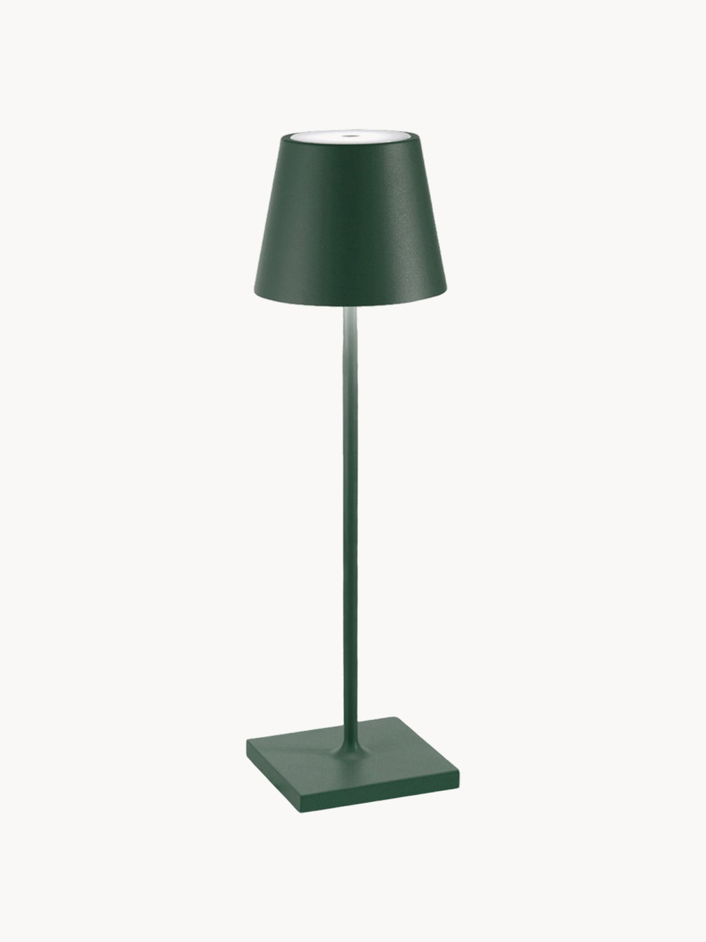 Lampe à poser LED mobile Athos, intensité ajustable - Vert foncé, mat