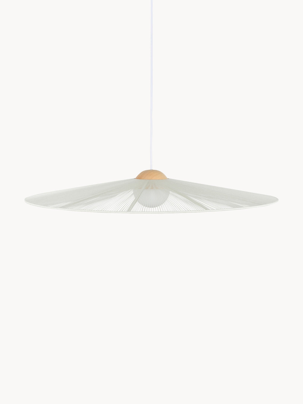 Grande suspension Sal, Ø 80 cm - Blanc cassé, beige