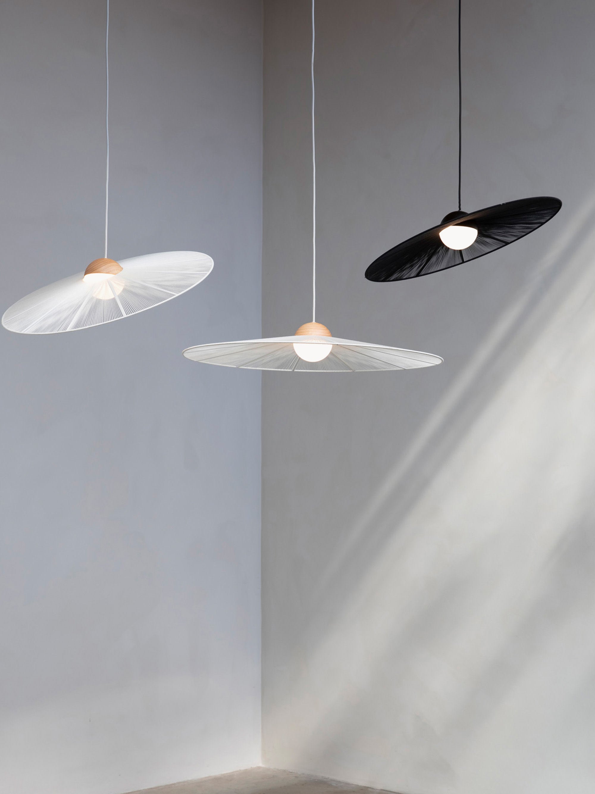 Suspension Sal, Ø 65 cm - Blanc cassé, beige