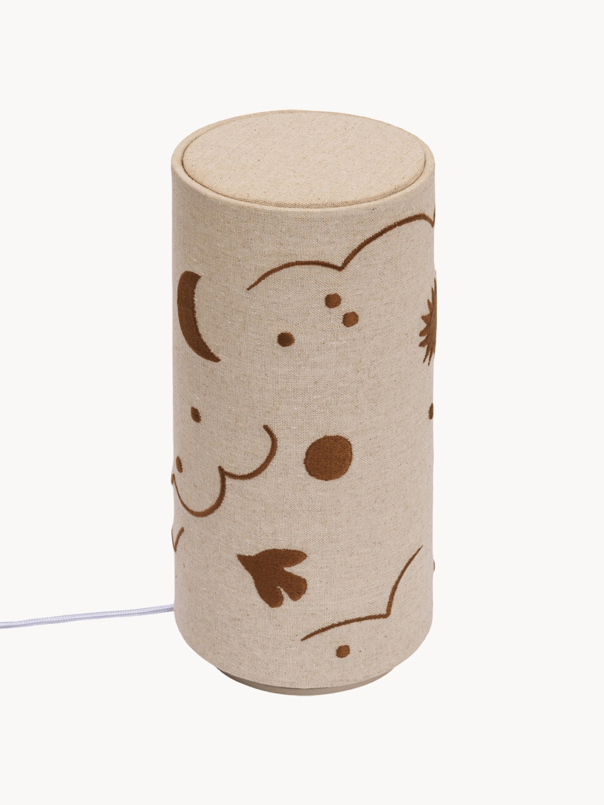 Lampe à poser LED à intensité variable Elbert - Beige clair, terracotta