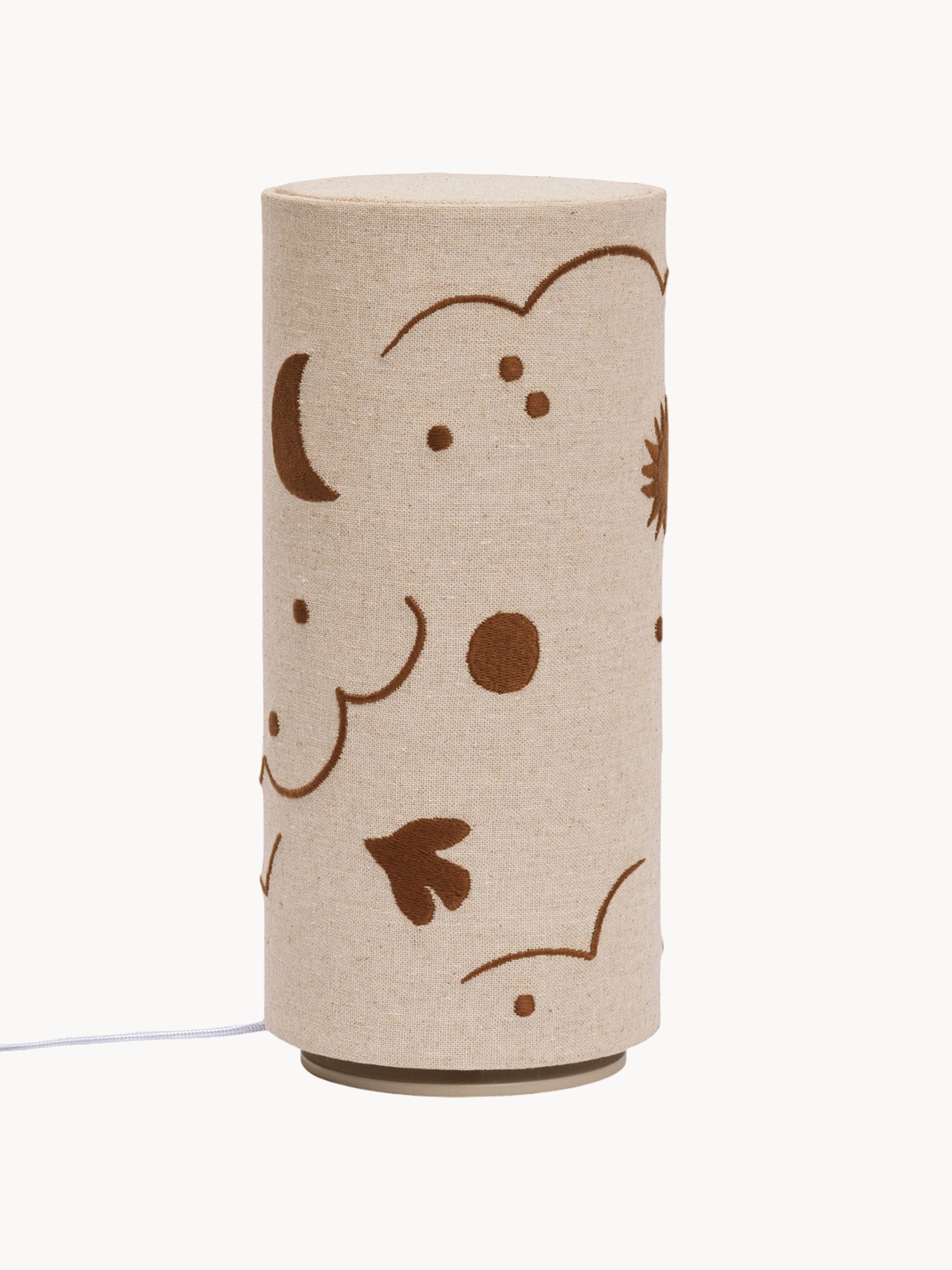 Lampe à poser LED à intensité variable Elbert - Beige clair, terracotta