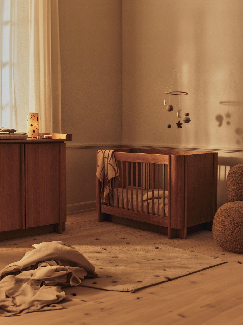 Lampe à poser LED à intensité variable Elbert - Beige clair, terracotta