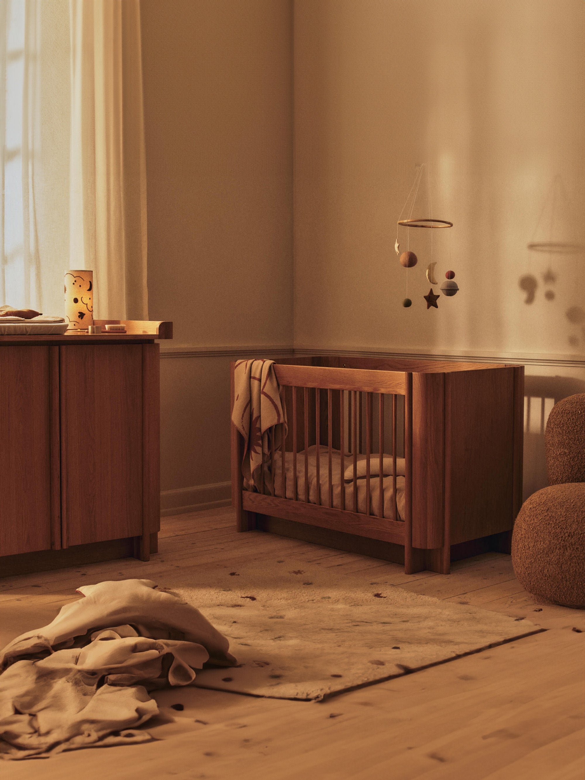 Lampe à poser LED à intensité variable Elbert - Beige clair, terracotta