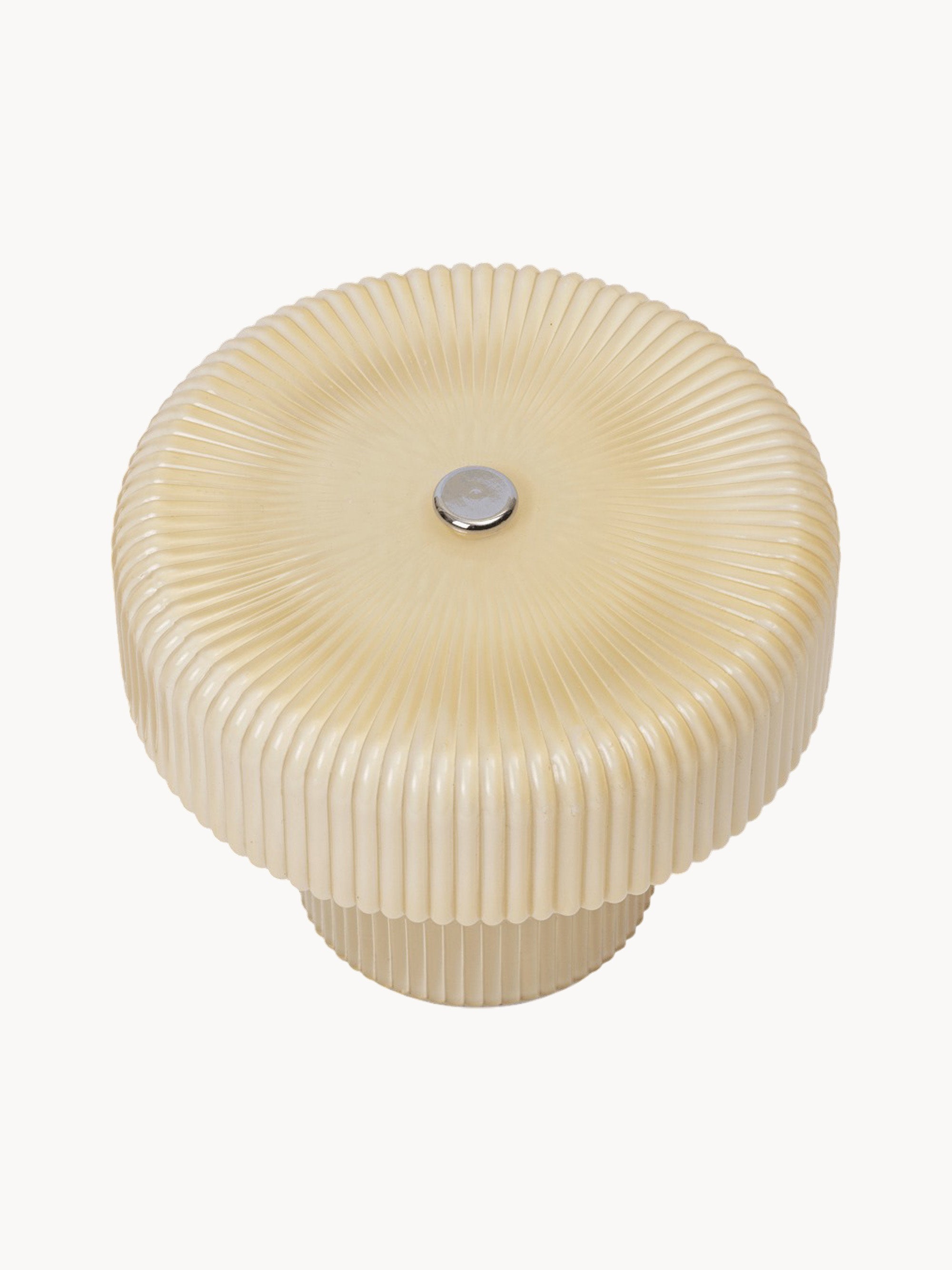 Lampe à poser LED portable soufflée bouche Jorund, intensité lumineuse variable - Champagne
