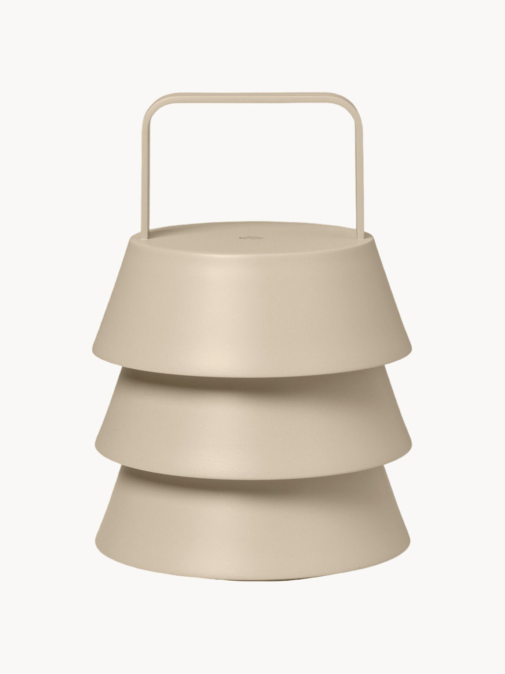 Lampe à poser LED portable Percival, intensité lumineuse variable - Beige clair
