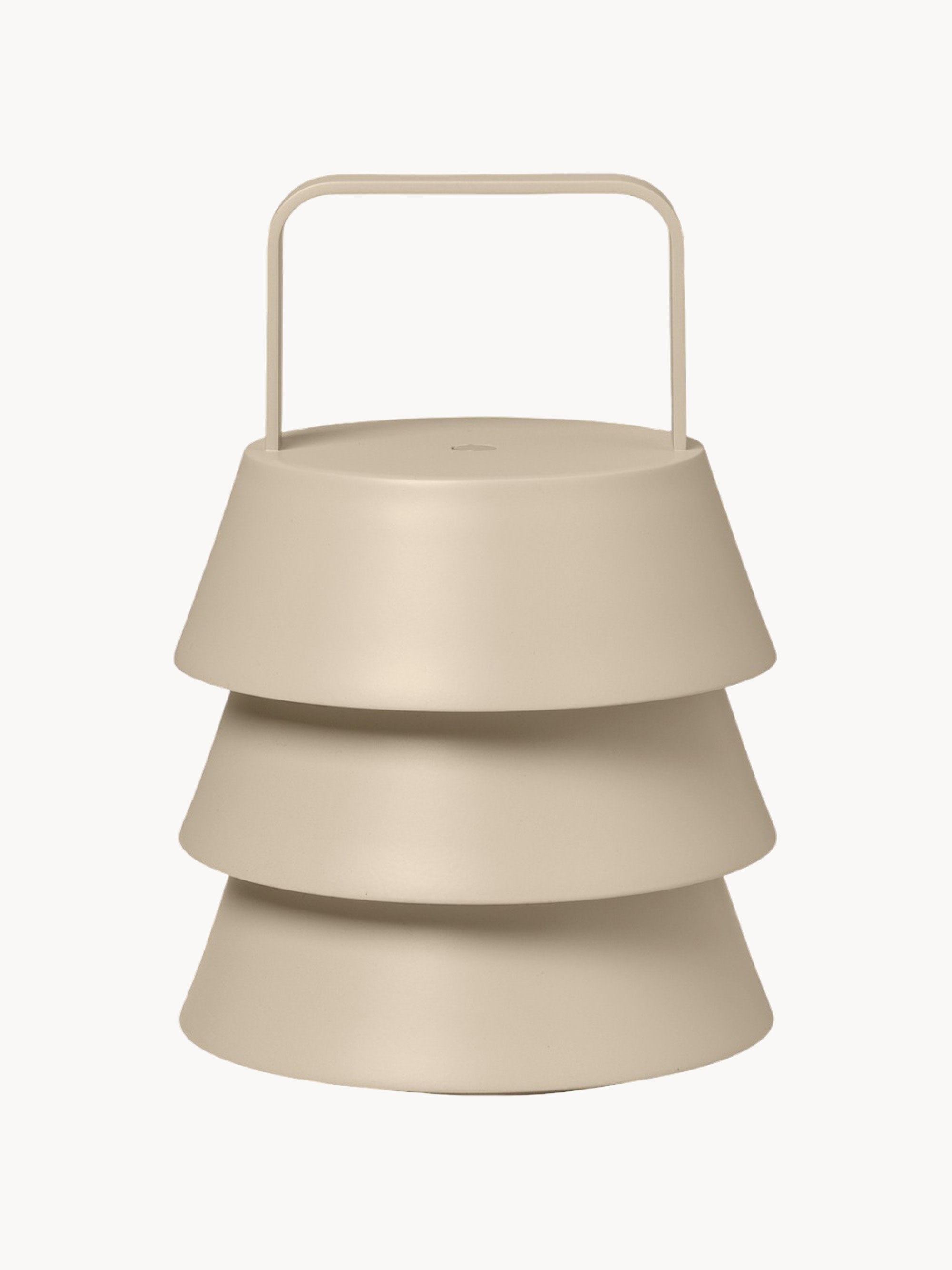 Lampe à poser LED portable Percival, intensité lumineuse variable - Beige clair