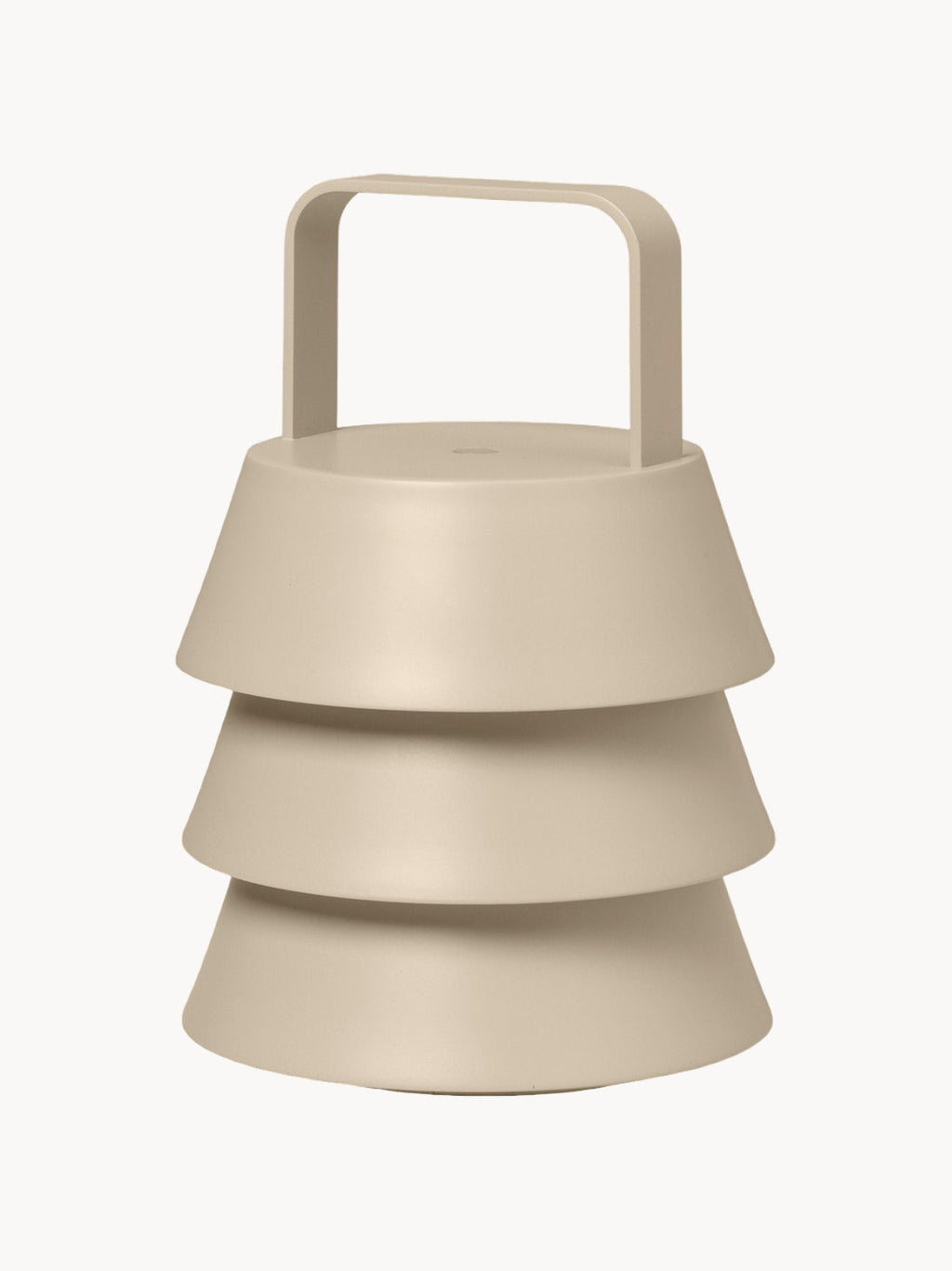 Lampe à poser LED portable Percival, intensité lumineuse variable - Beige clair