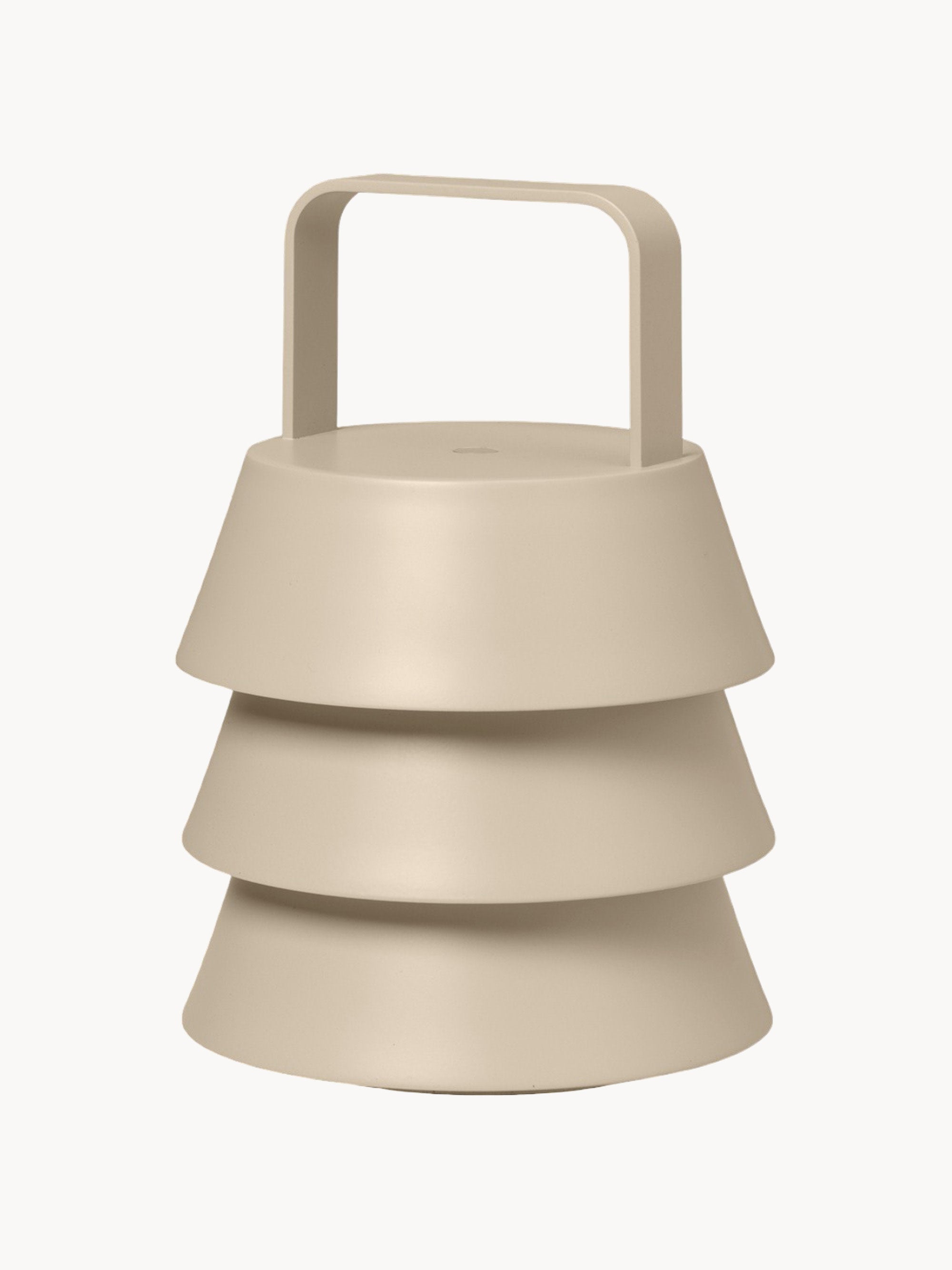 Lampe à poser LED portable Percival, intensité lumineuse variable - Beige clair