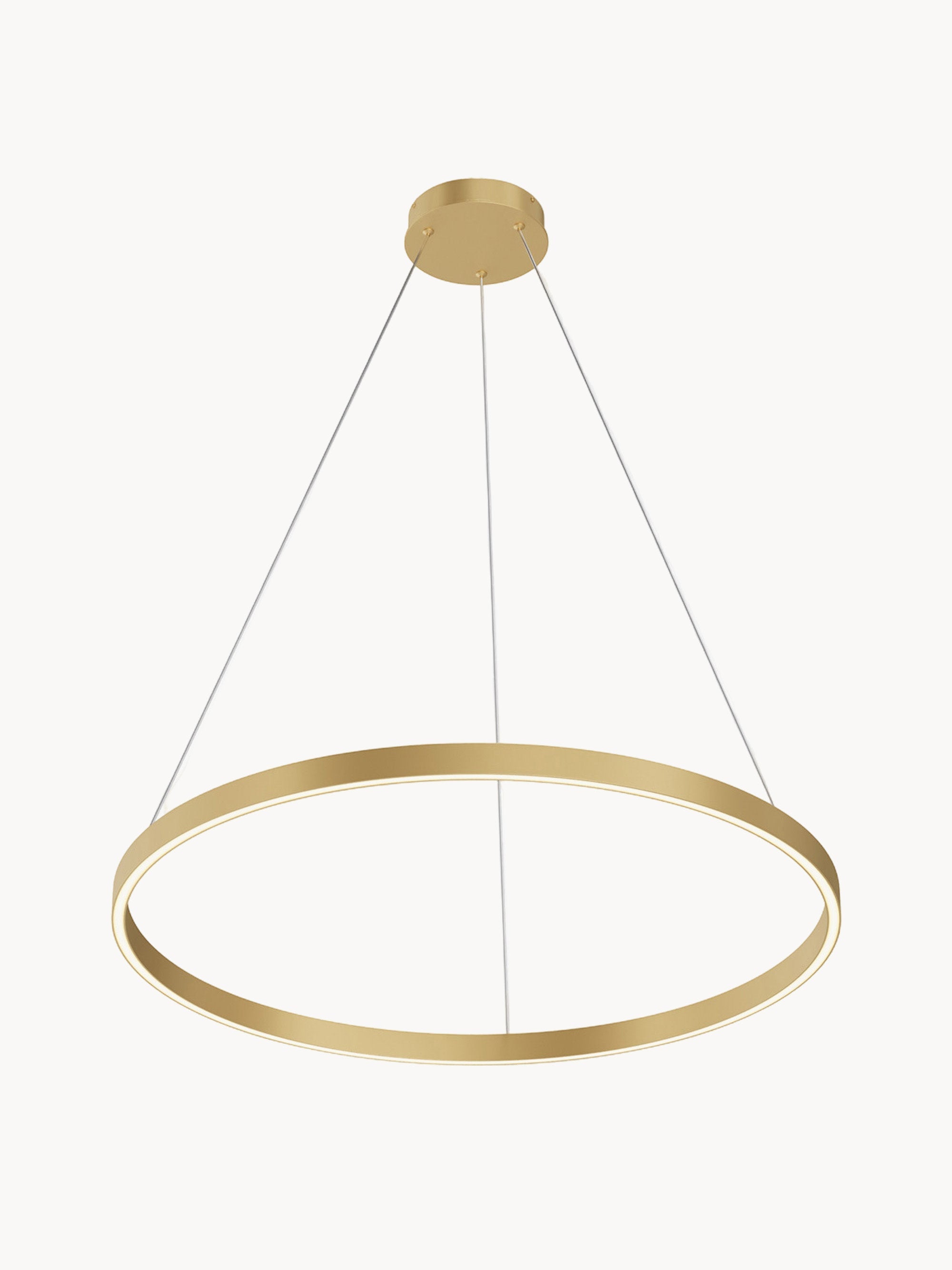 Grande suspension LED à intensité variable Arild - Laiton