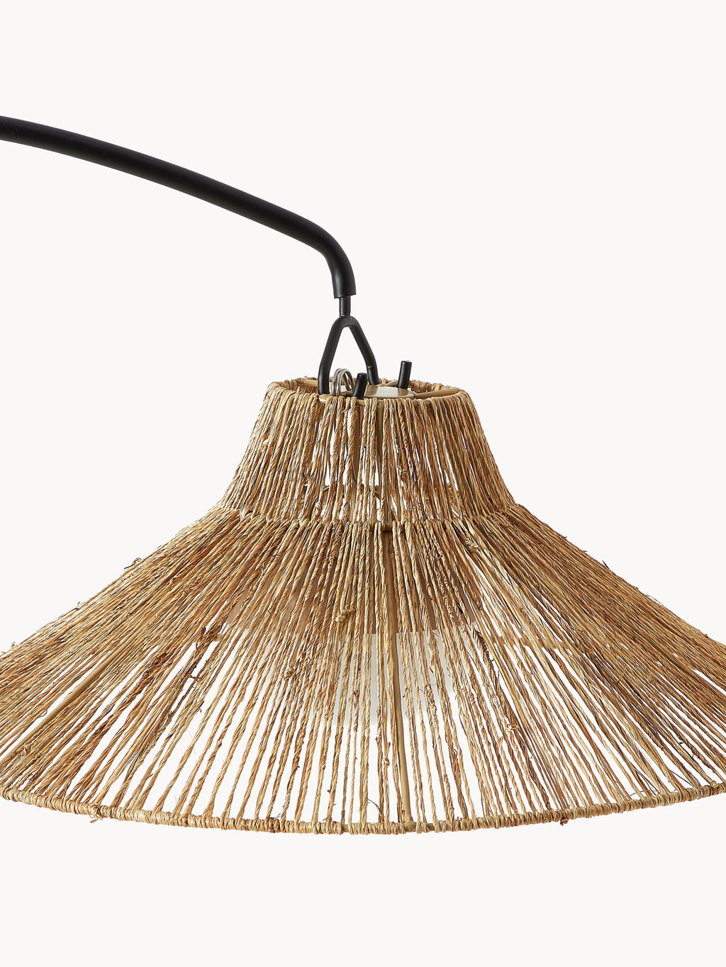 Lampadaire LED artisanale avec télécommande Archie, intensité ajustable - Brun, noir