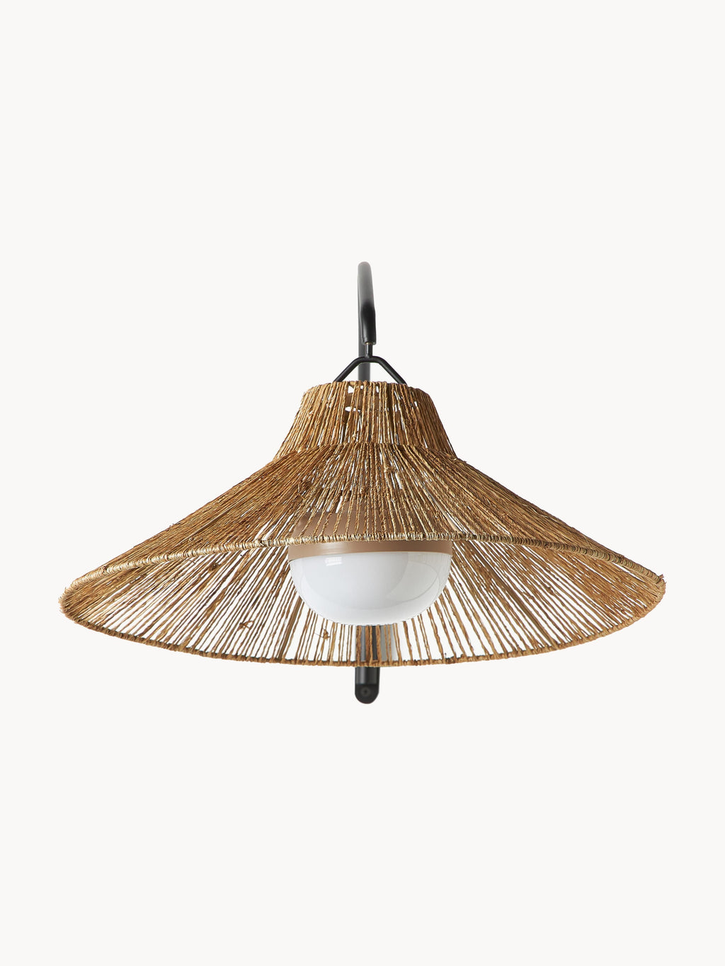 Lampadaire LED artisanale avec télécommande Archie, intensité ajustable - Brun, noir