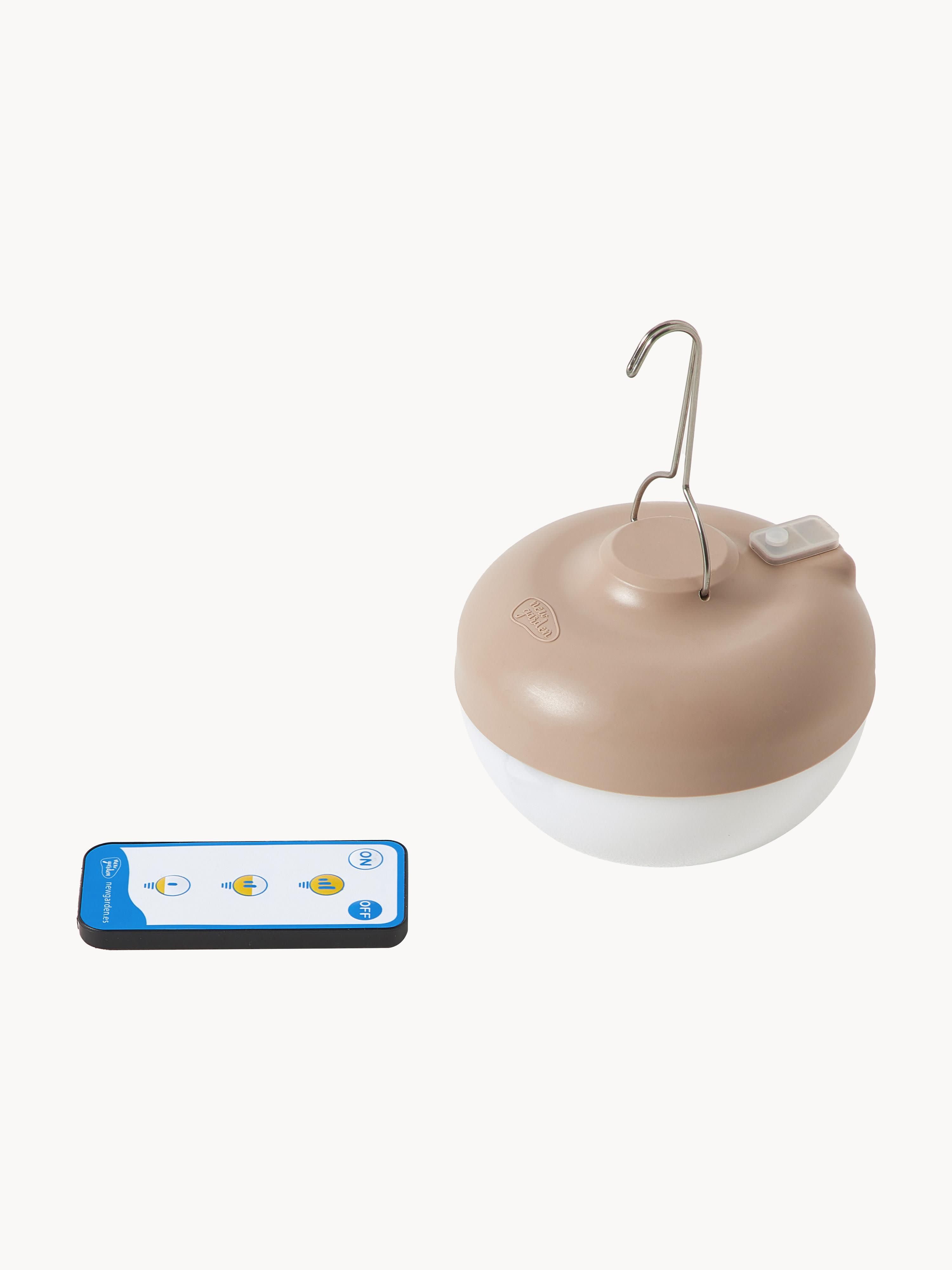 Lampadaire LED artisanale avec télécommande Archie, intensité ajustable - Brun, noir