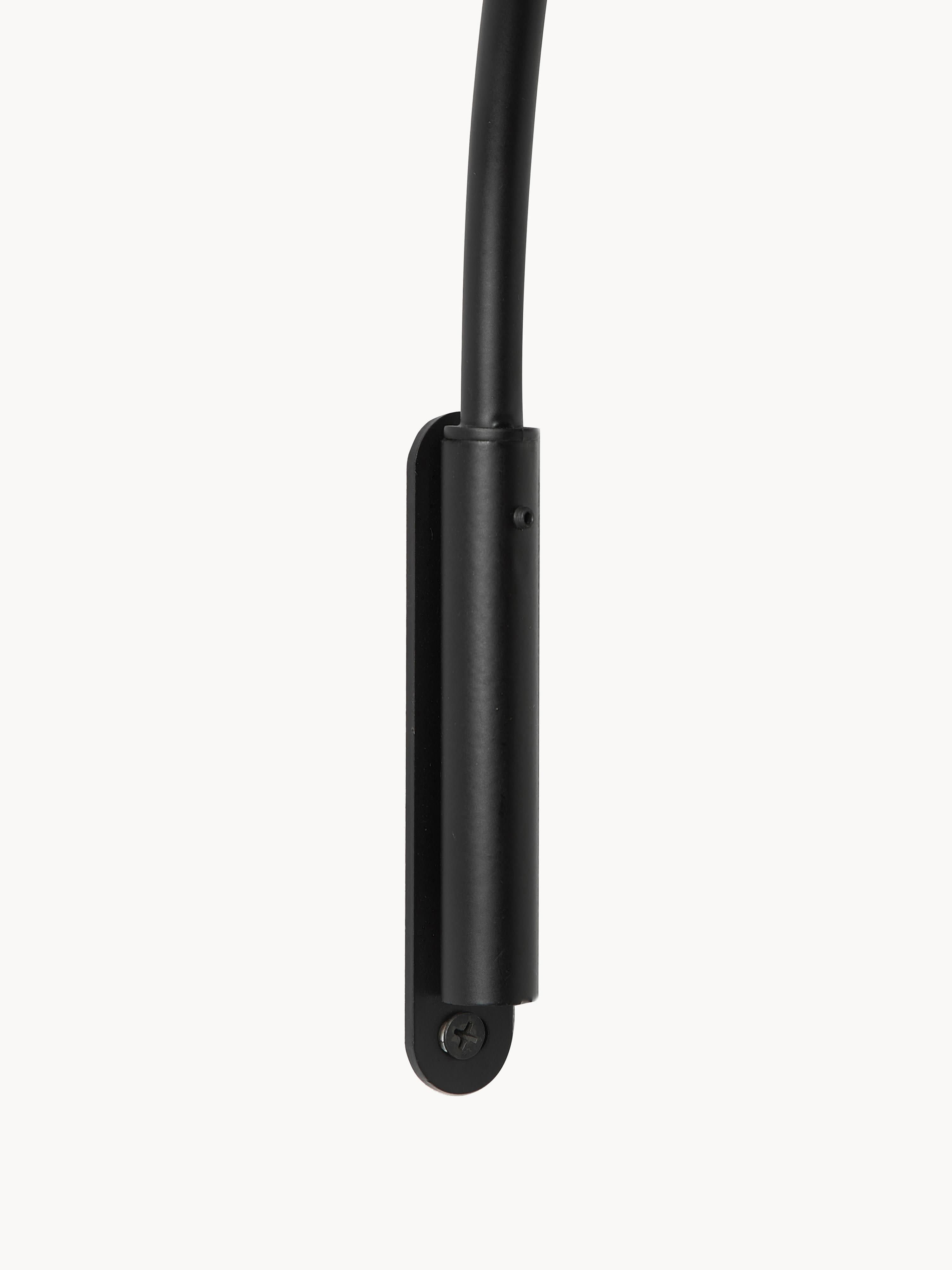 Lampadaire LED artisanale avec télécommande Archie, intensité ajustable - Brun, noir