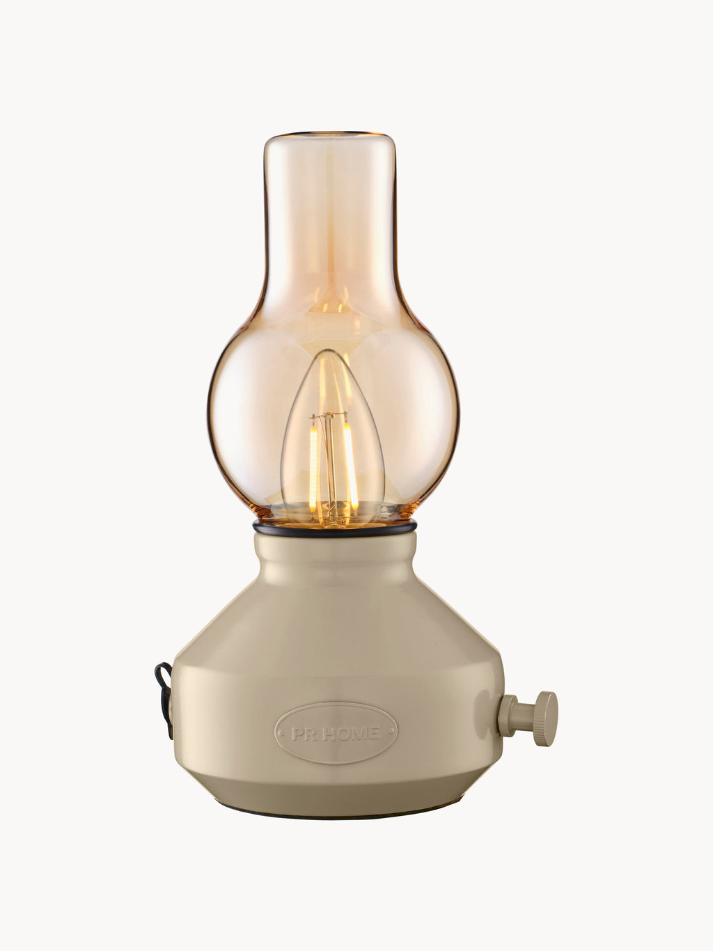 Petite lampe à poser LED d'extérieur Eelis, intensité lumineuse variable - Beige clair