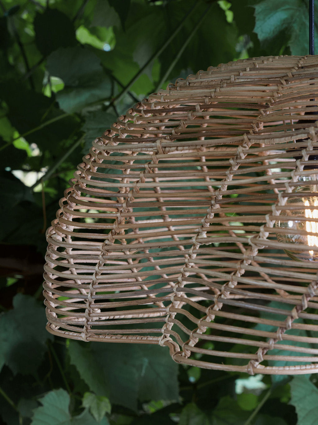 Suspension de jardin en rotin Llyr - Beige