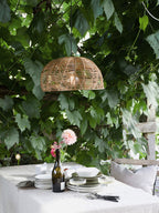 Suspension de jardin en rotin Llyr - Beige