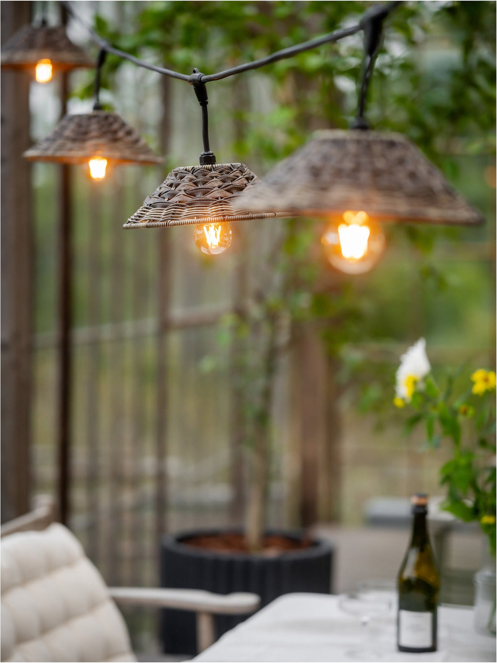 Guirlande lumineuse d'extérieur Horace, 650 cm - Taupe