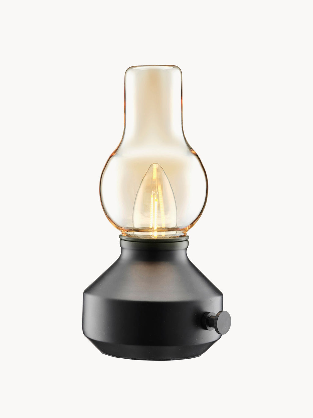 Petite lampe à poser LED d'extérieur Eelis, intensité lumineuse variable - Noir