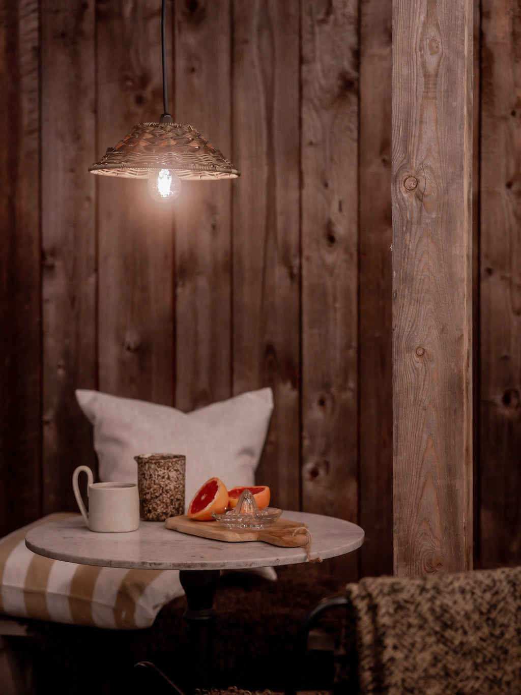 Petite suspension d'extérieur Horace - Taupe