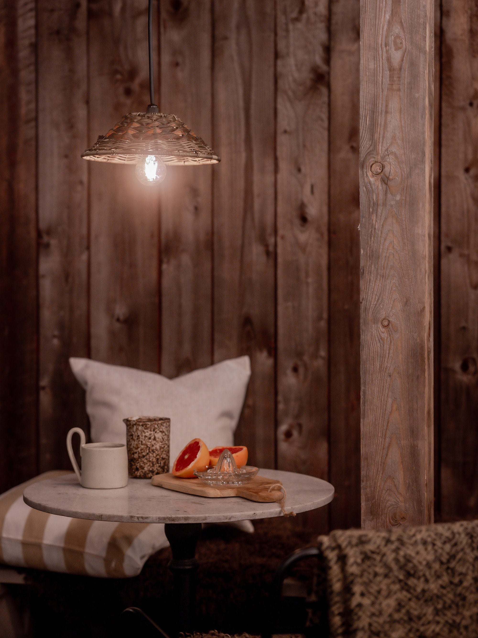 Petite suspension d'extérieur Horace - Taupe