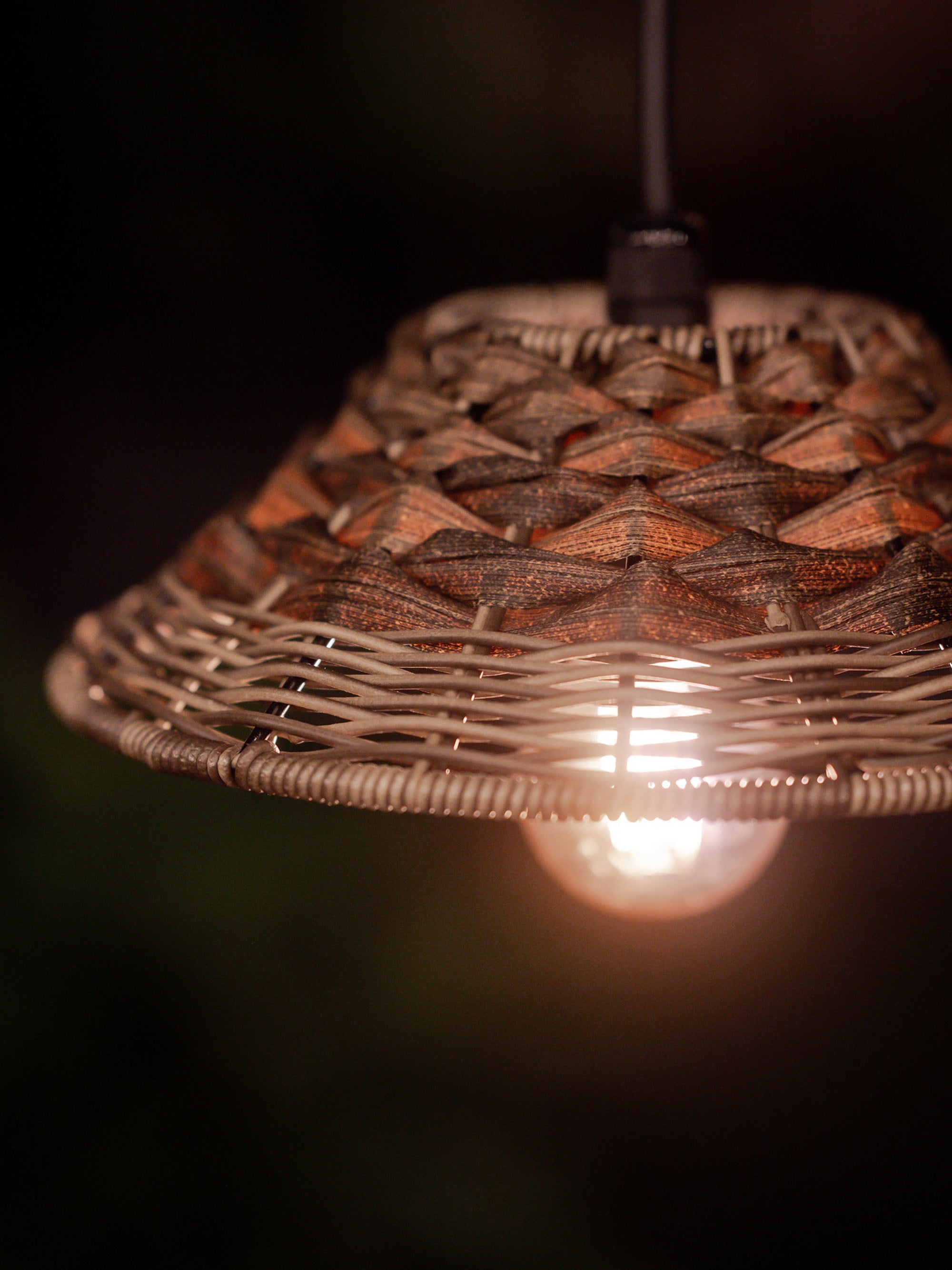 Petite suspension d'extérieur Horace - Taupe