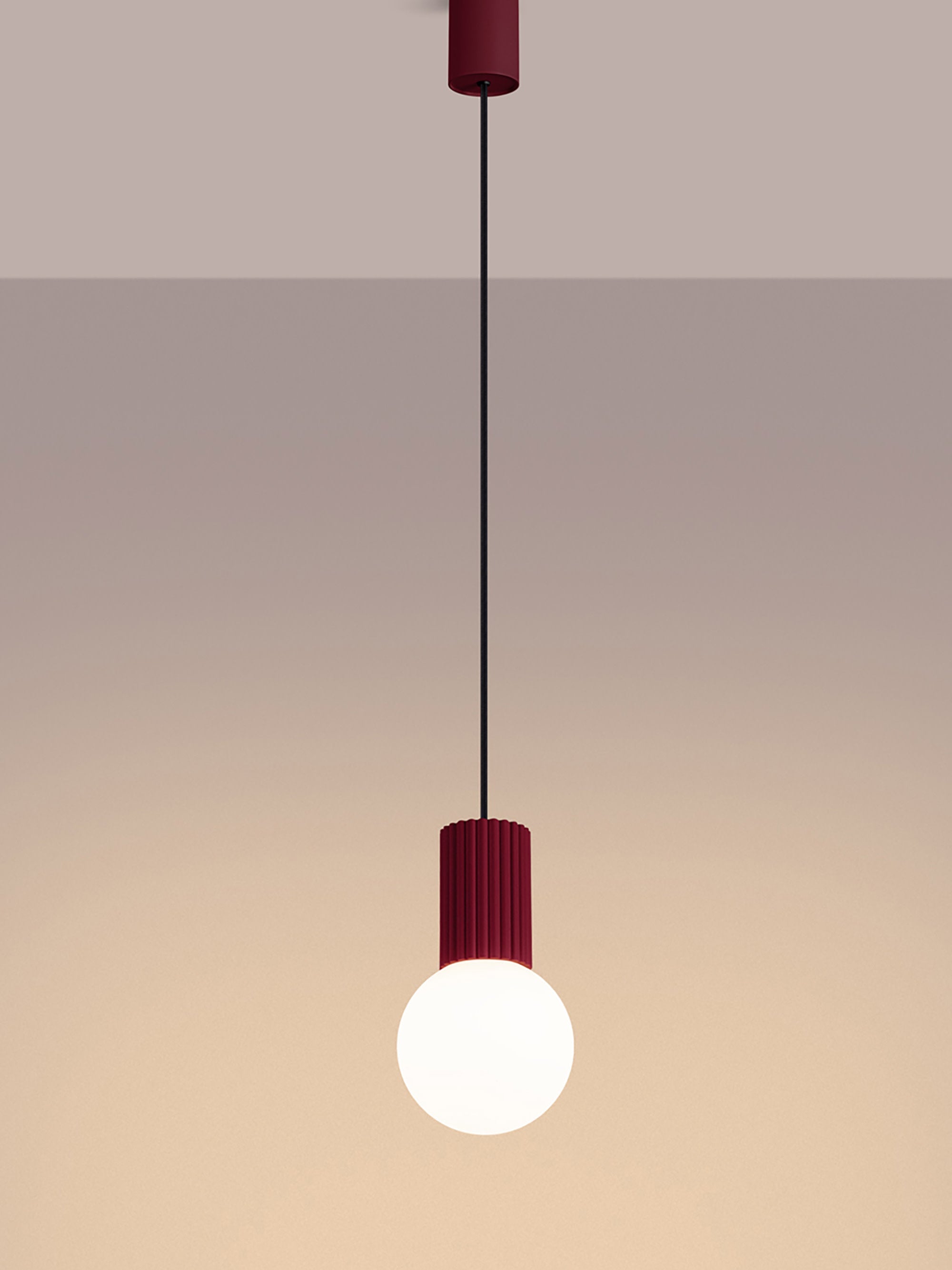 Petite suspension Draco - Lie de vin