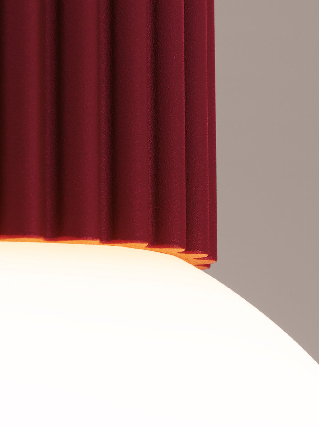 Petit spot plafond Draco - Lie de vin