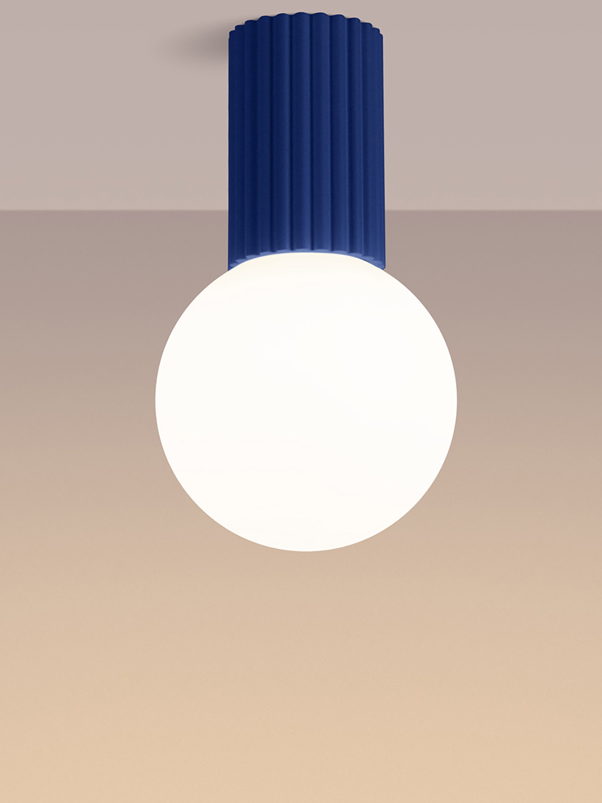 Petit spot plafond Draco - Bleu jeans