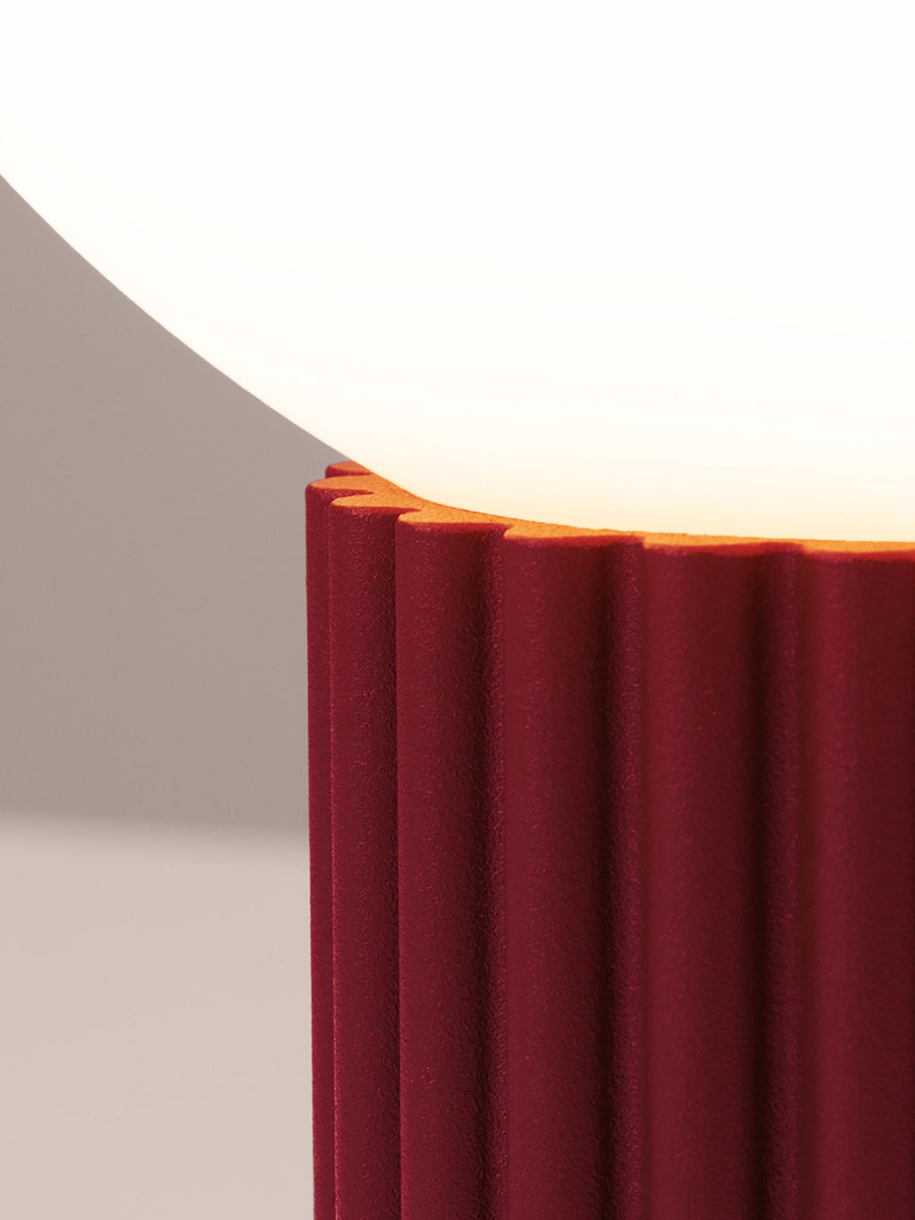 Petite lampe à poser Draco - Lie de vin