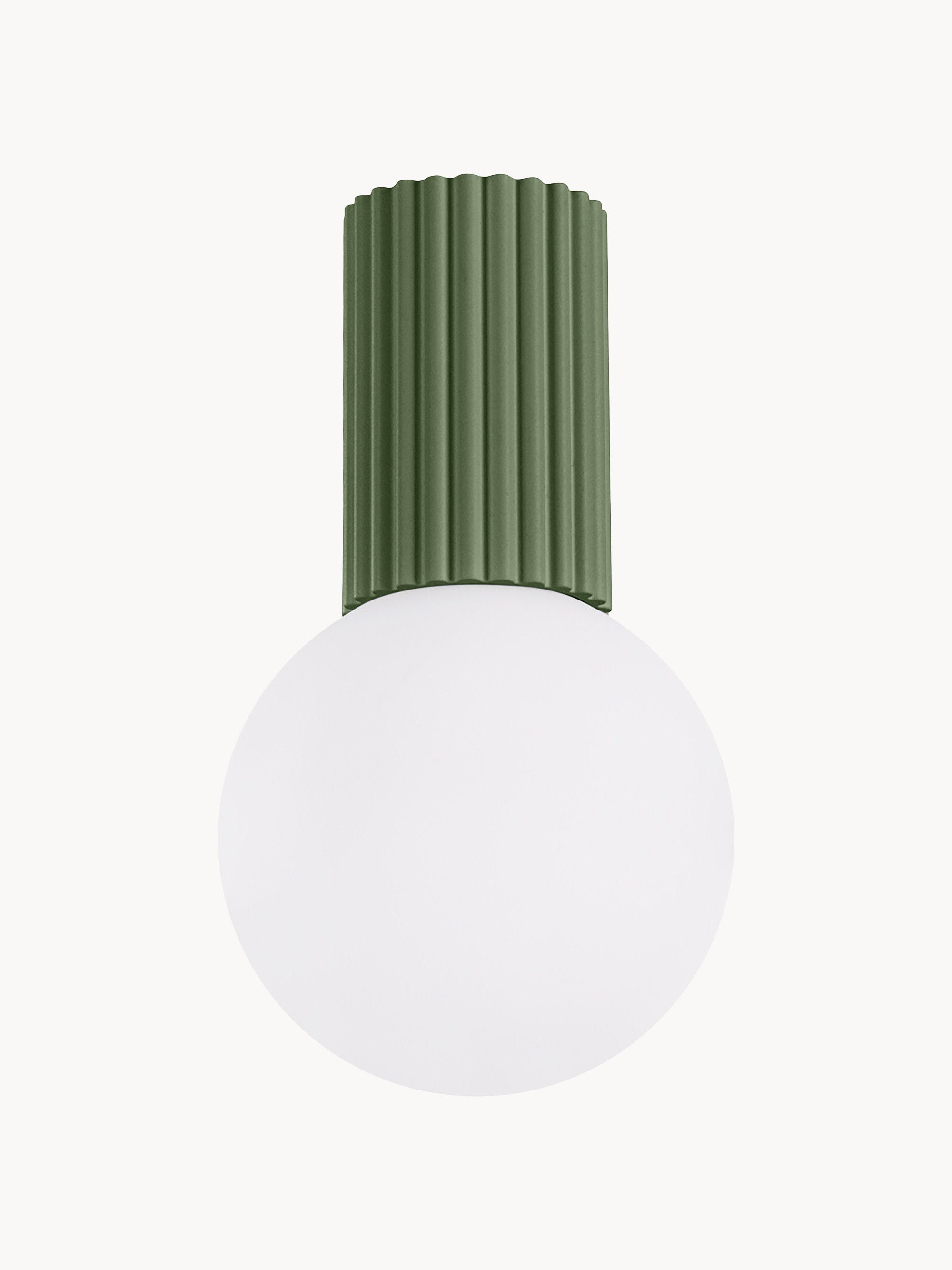 Petit spot plafond Draco - Vert olive