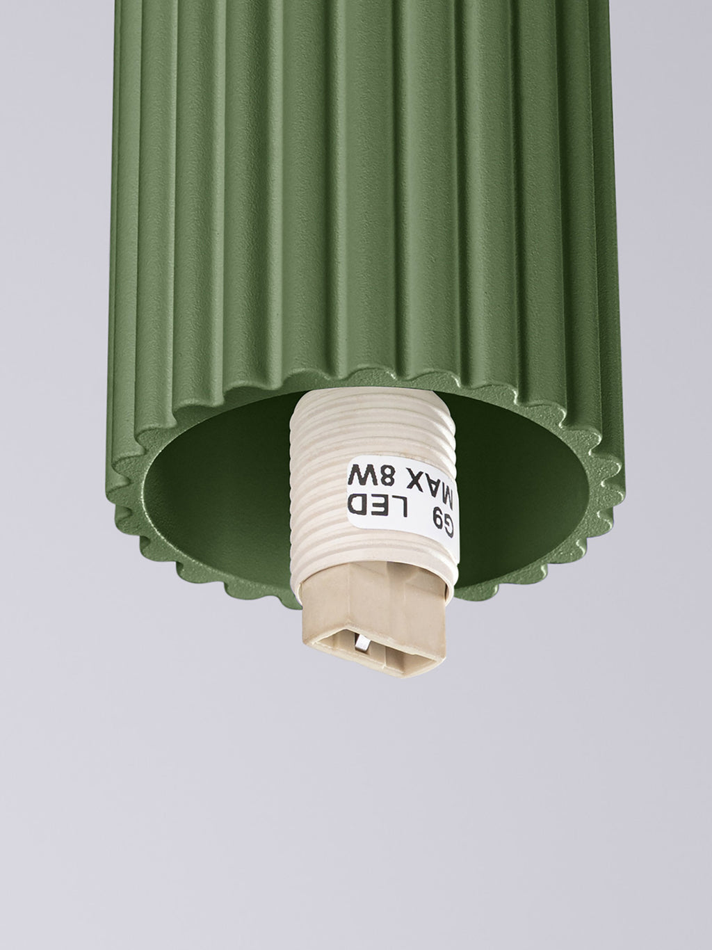Petit spot plafond Draco - Vert olive