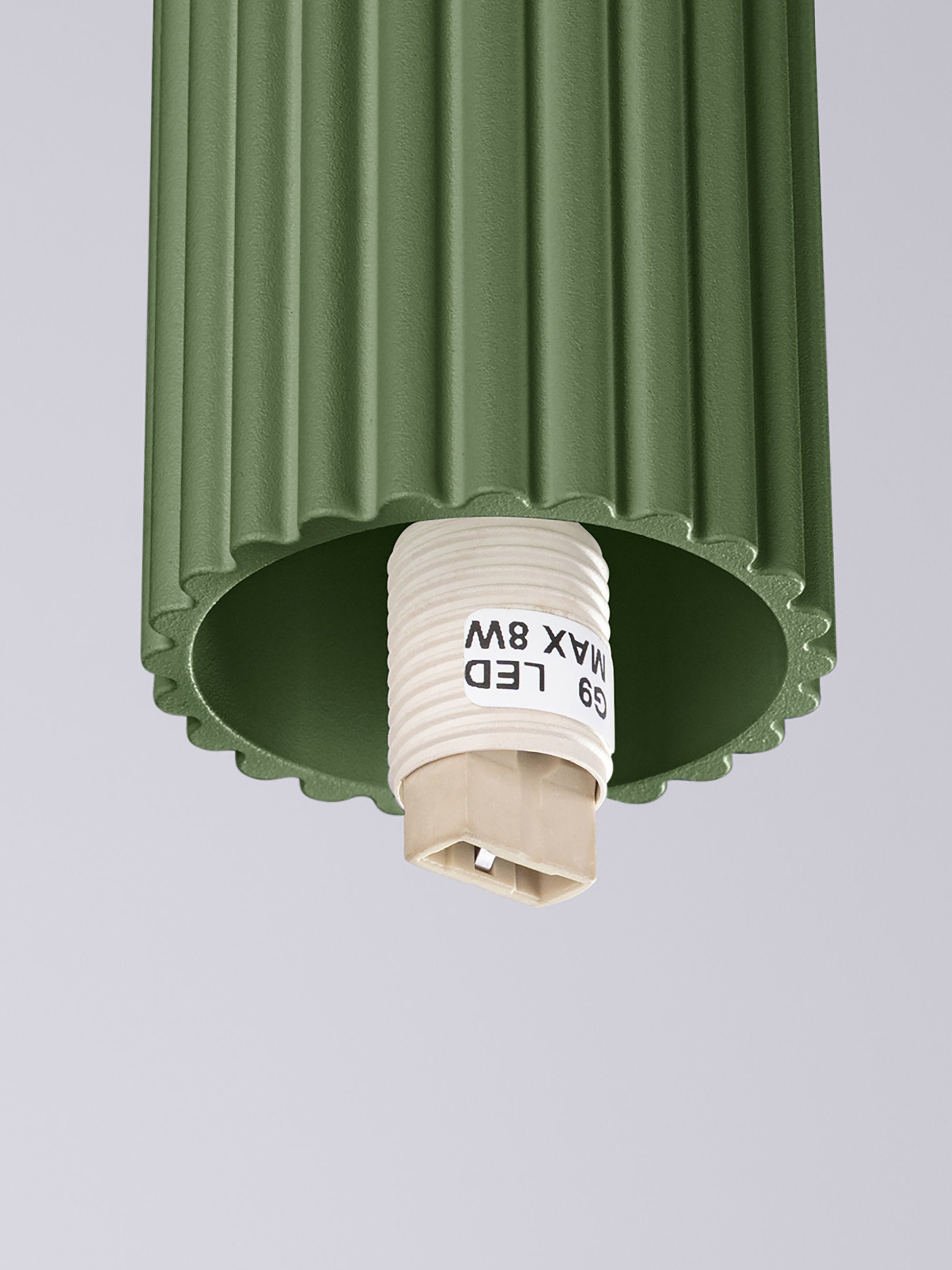 Petit spot plafond Draco - Vert olive