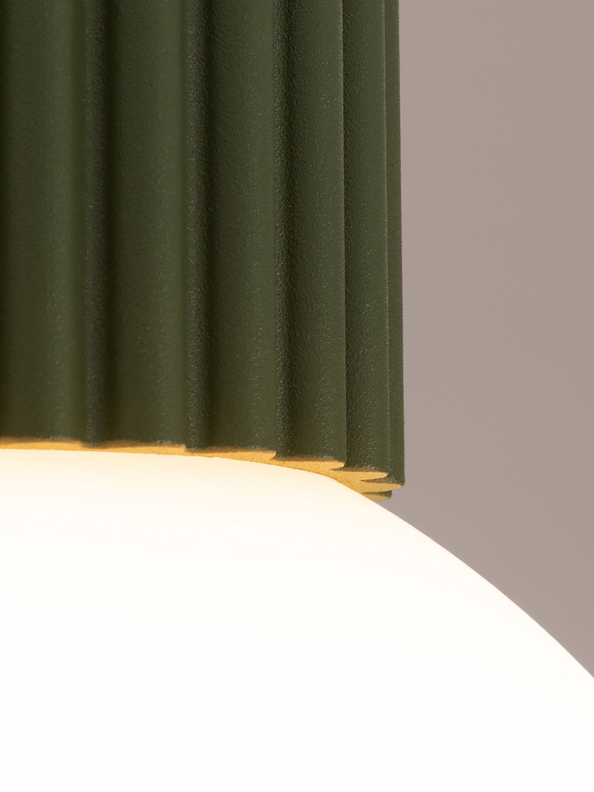 Petit spot plafond Draco - Vert olive