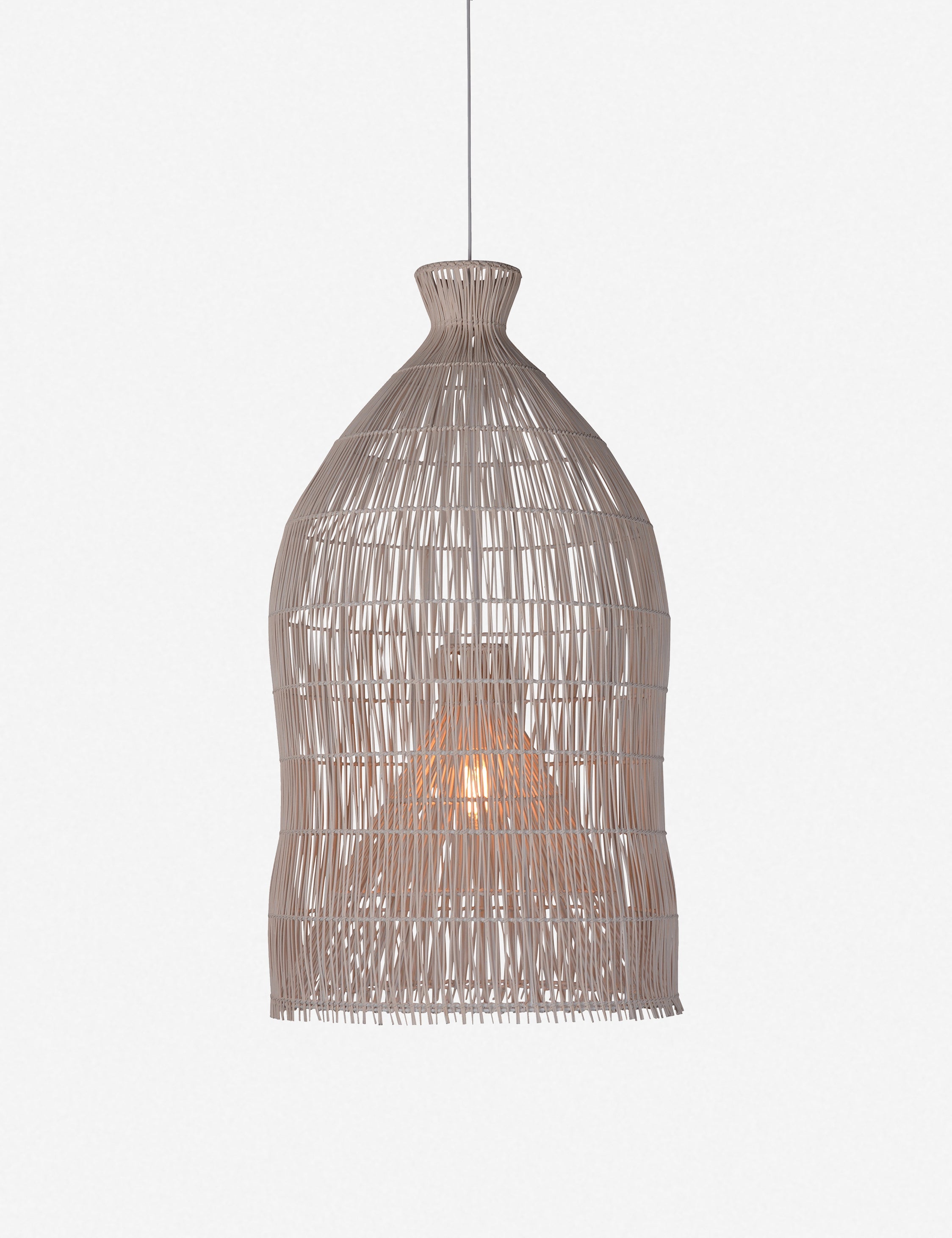 Suspension design Ray en peint rotin - Peint rotin