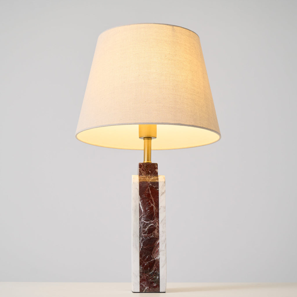 Lampe à poser moderne Steg en Foncé violet marbre