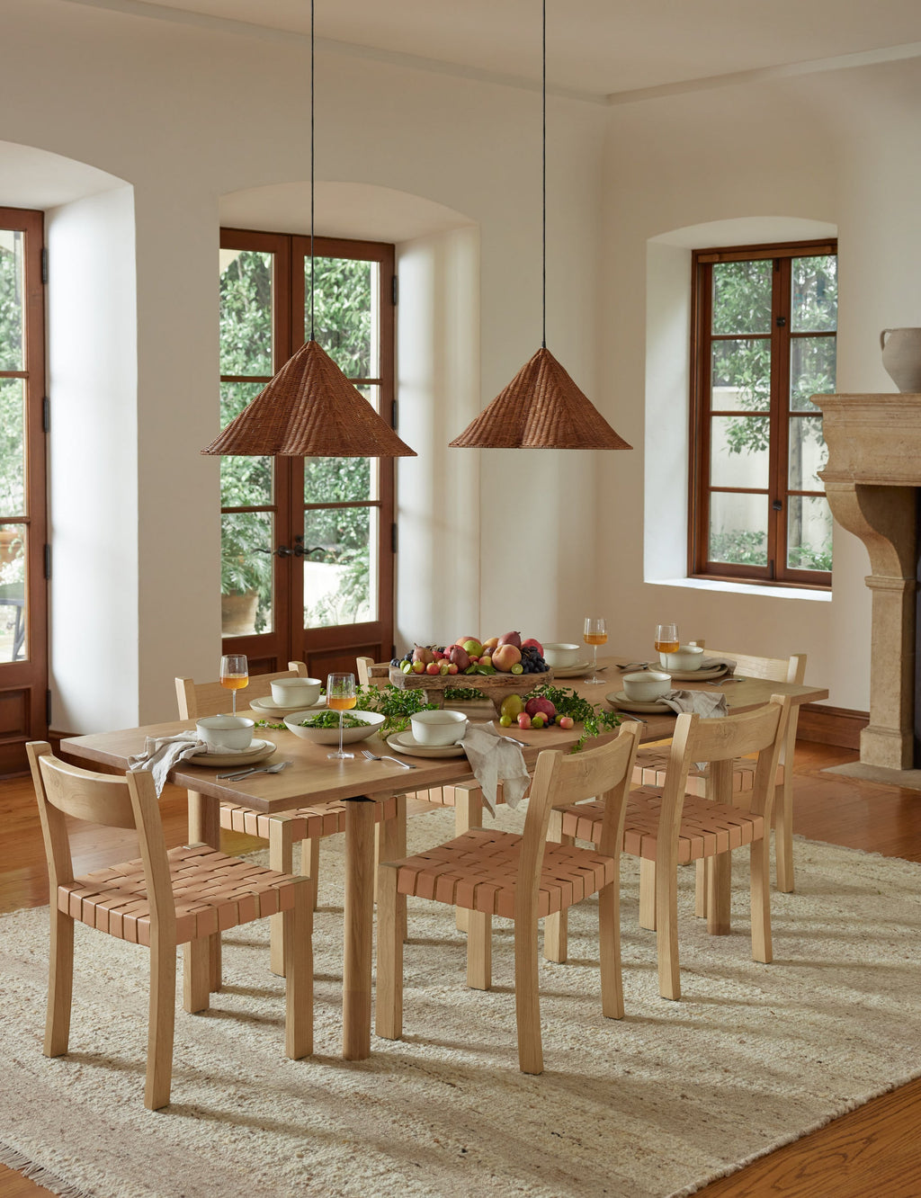 Suspension moderne Drummond en naturel - Naturel