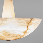 Lustre moderne Chase en Albâtre Blanc