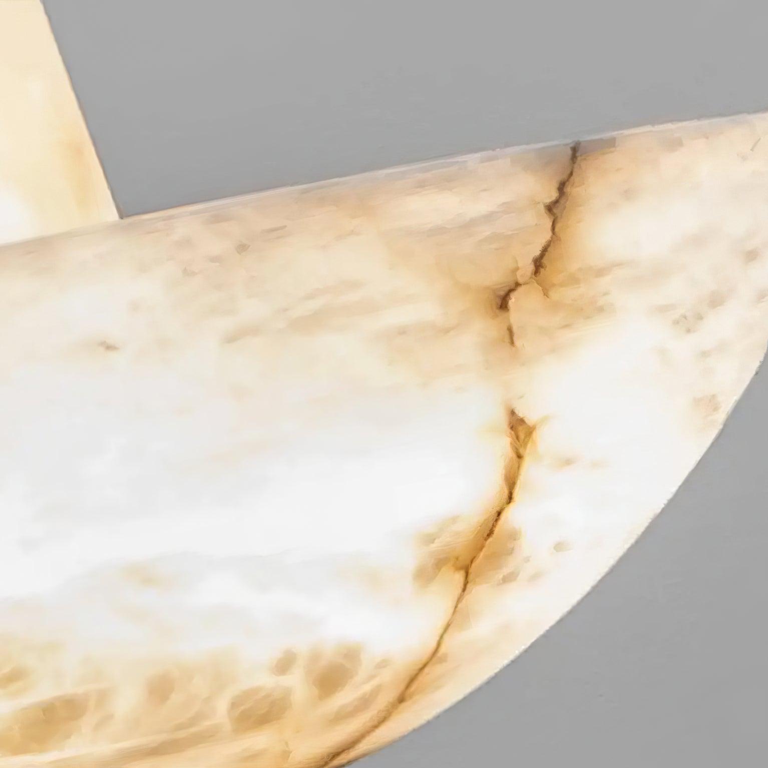 Lustre moderne Chase en Albâtre Blanc