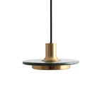 Suspension moderne Ashby en Doré et vert marbre
