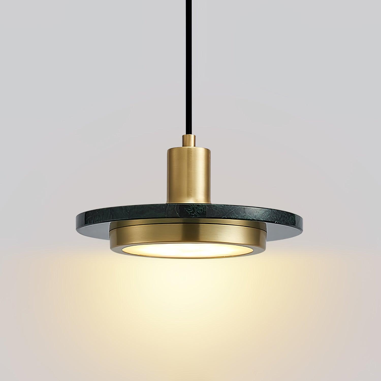 Suspension moderne Ashby en Noir et noir marbre
