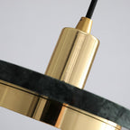Suspension moderne Ashby en Noir et noir marbre
