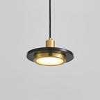 Suspension moderne Ashby en Doré et vert marbre