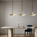 Suspension moderne Ashby en Noir et noir marbre