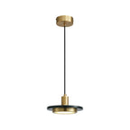 Suspension moderne Ashby en Noir et noir marbre