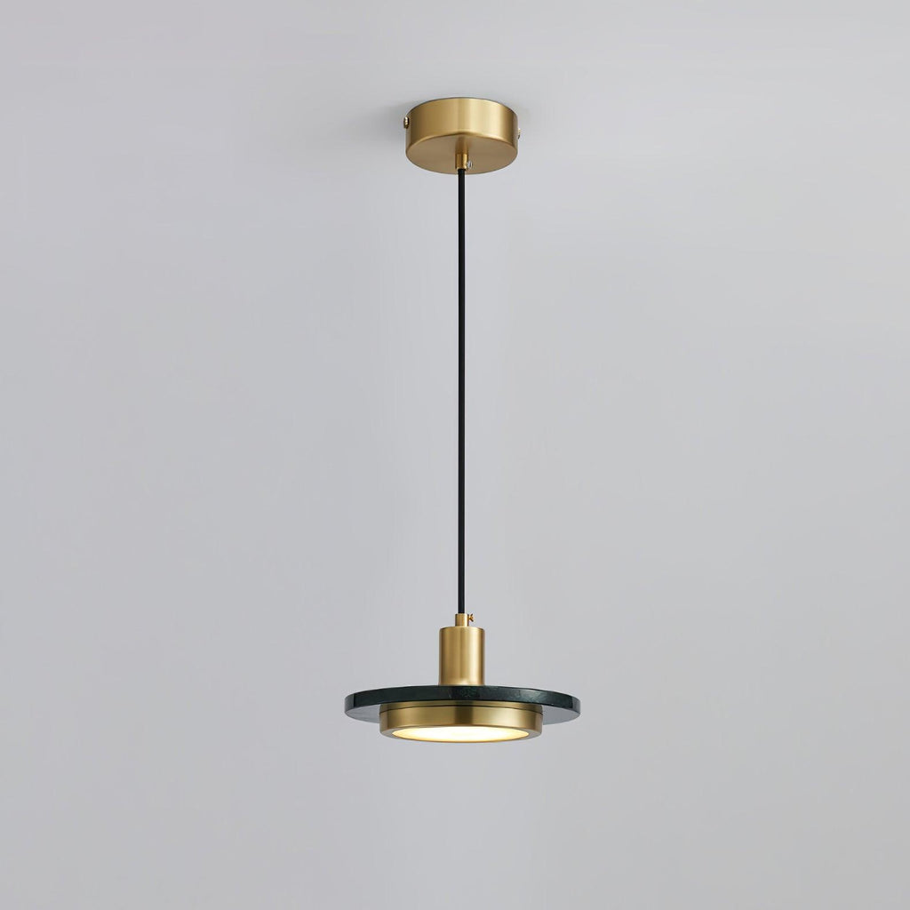 Suspension moderne Ashby en Noir et noir marbre