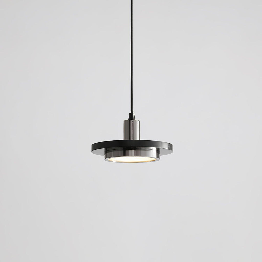 Suspension moderne Ashby en Noir et noir marbre