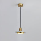 Suspension moderne Ashby en Doré et vert marbre